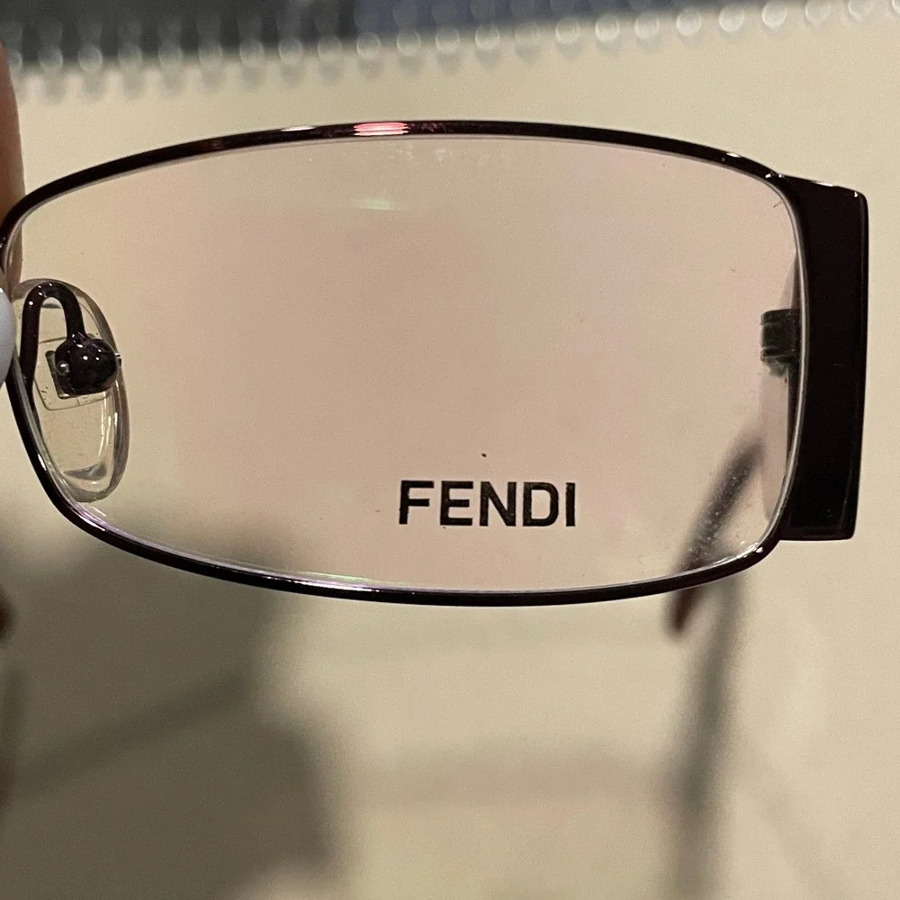 FENDI Logo Eyeglasses Frame F923R (509) Women's Acetate Orchid Burgandy Designer